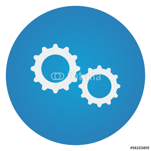 Gears Circle Icon