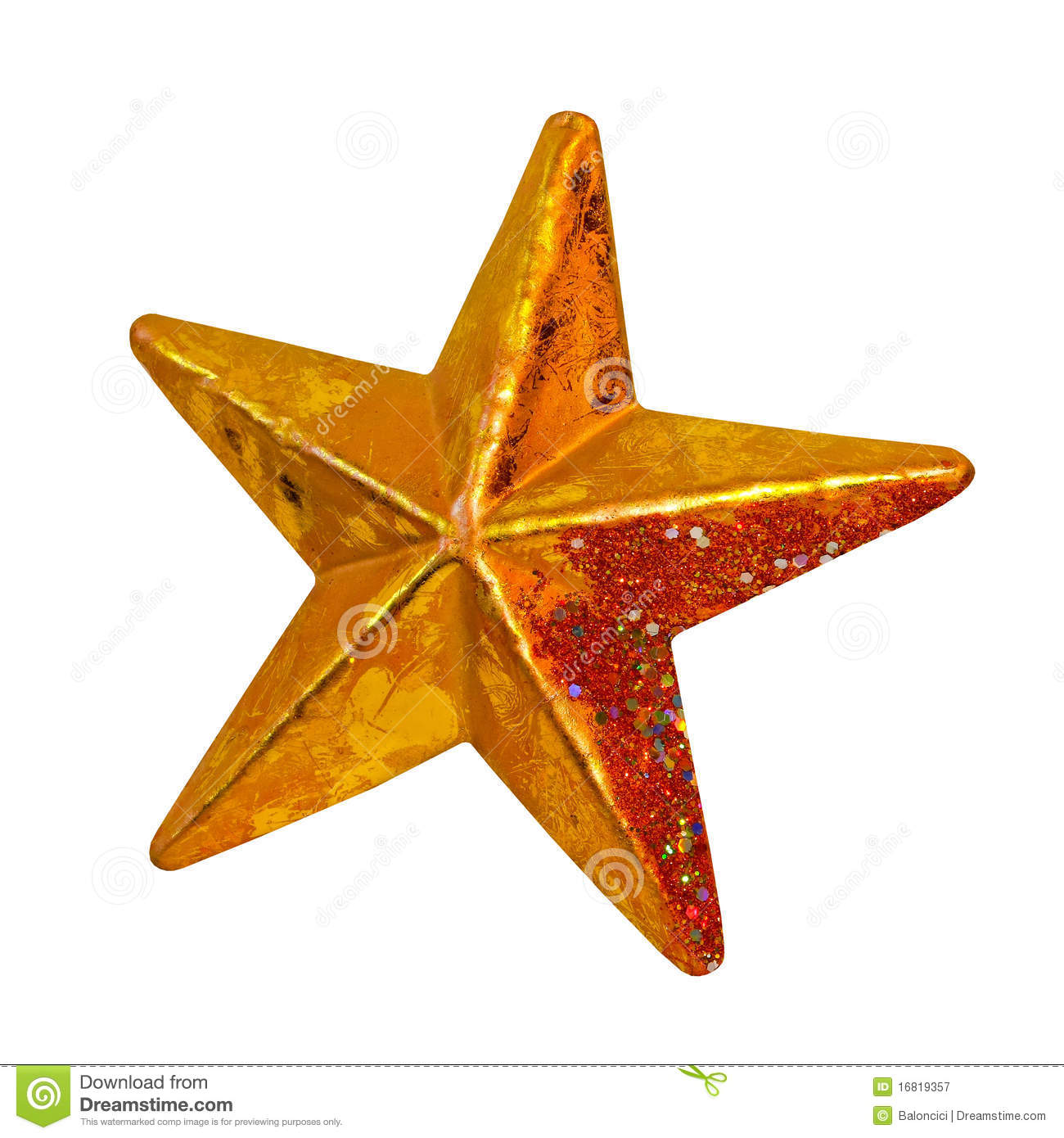 Gold Christmas Star