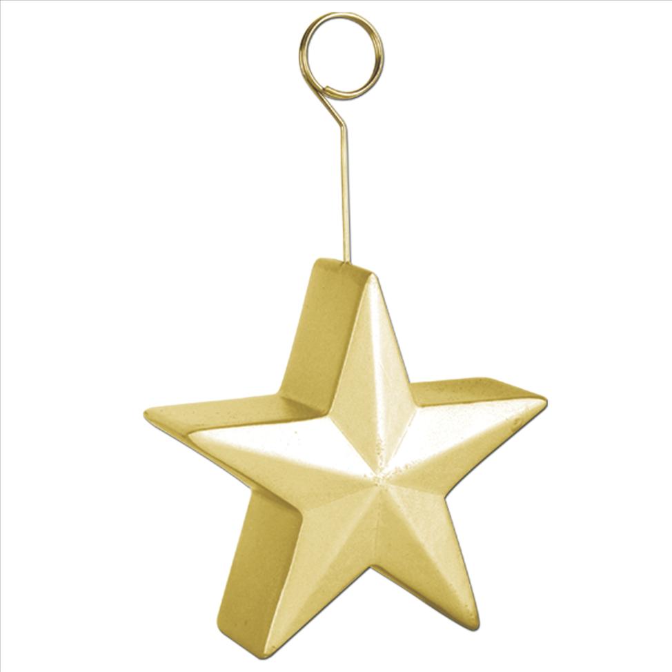 Gold Star Balloon Weight