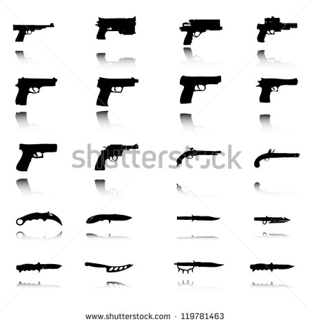 Gun Silhouette Vector