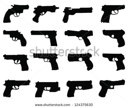 Gun Silhouette Vector