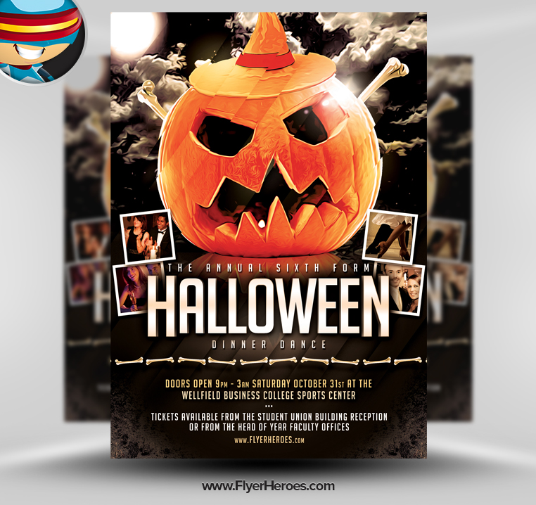 Halloween Dance Flyers Templates