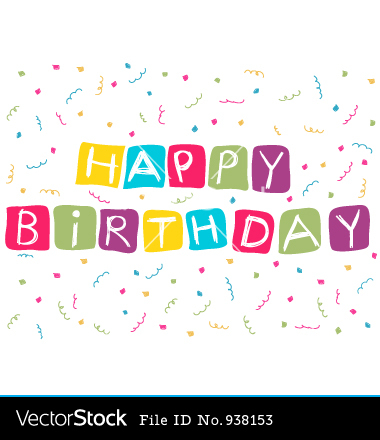 Happy Birthday Card Vector