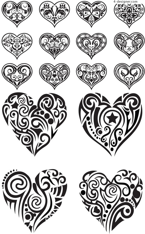 Hearts Vector Pattern