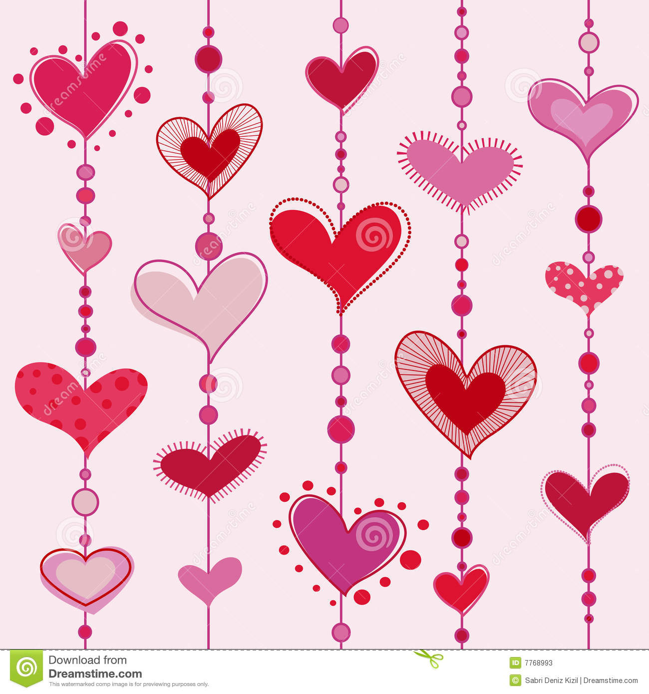 Hearts Vector Pattern