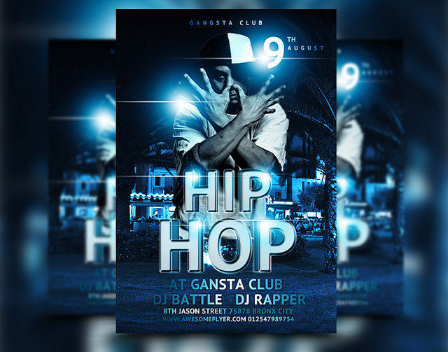 Hip Hop Party Flyer Template