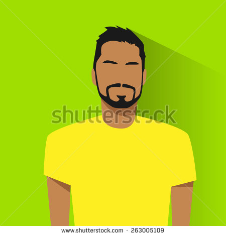 Hispanic Male Profile Silhouette