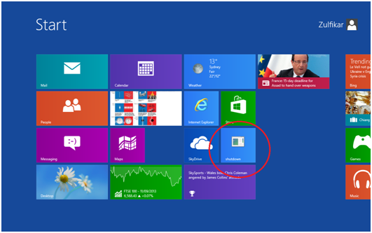 How to Shut Down Computer Windows 8