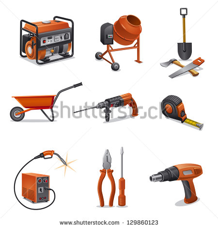 Icons Tools Construction