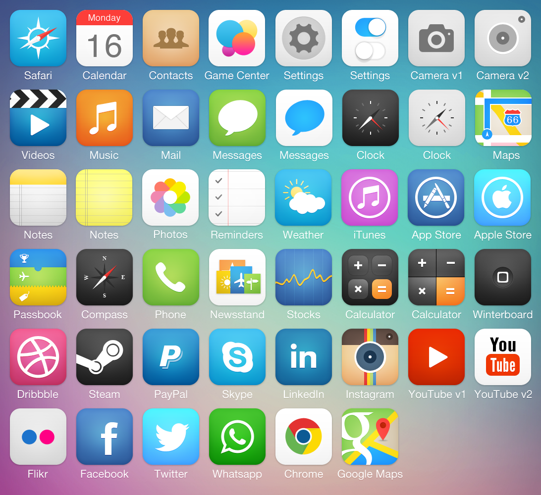 iOS 7 Icons