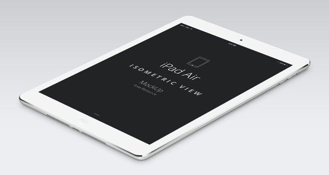 iPad Mockup Air Perspective