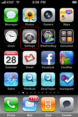 iPhone Settings App Icon