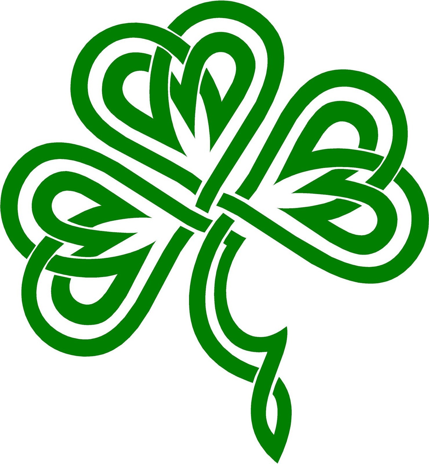 Irish Celtic Knot Shamrock