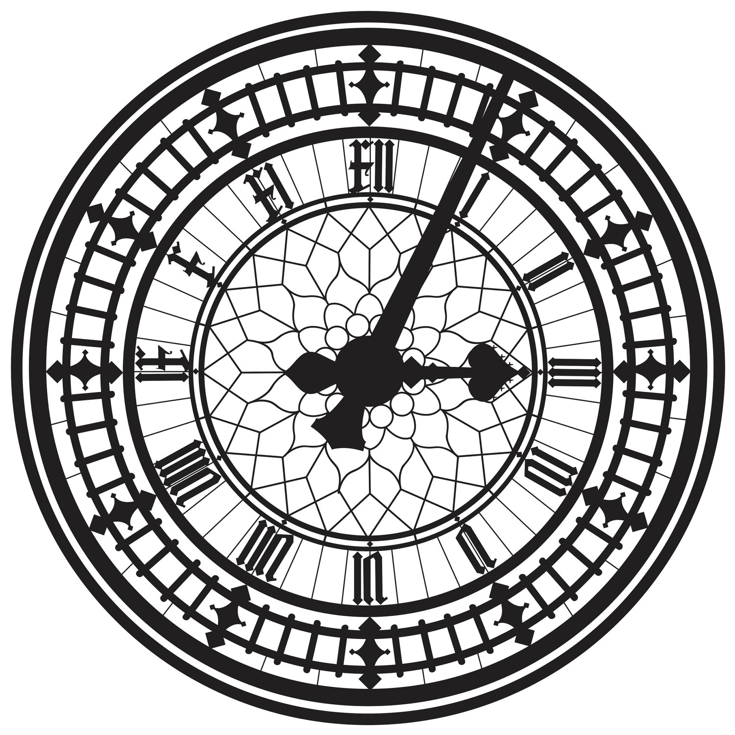 London Big Ben Clock Faces