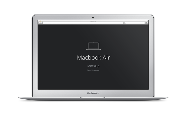 MacBook Air Mockup PSD