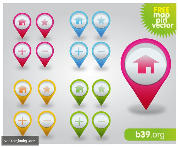 Map Pin Icon Vector