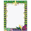 Mardi Gras Border Paper