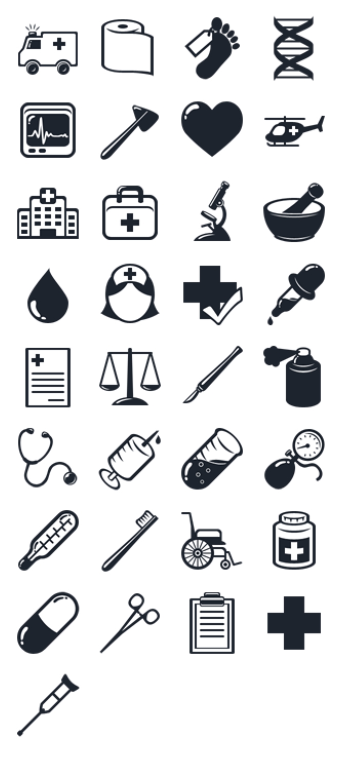 10 Medical Supplies Icon Images