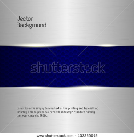 Metallic Silver Banner