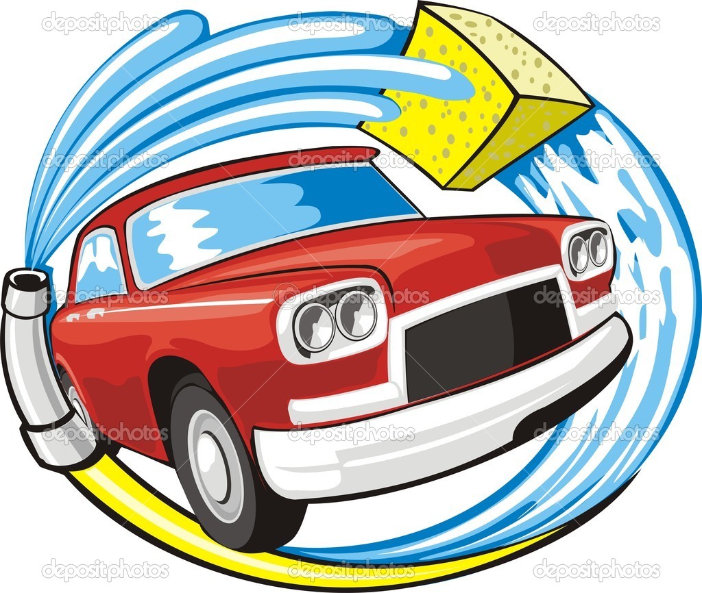 Mobile Car Wash Vector