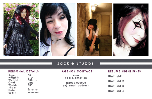 Model Comp Card Template Photoshop Model Comp Card Template Photoshop