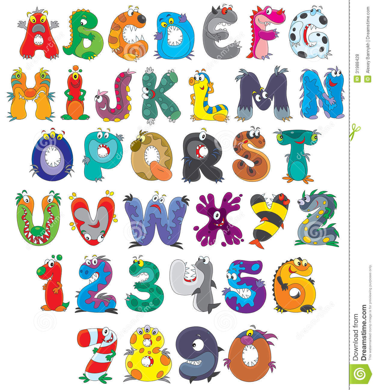 Monster Letters Alphabet