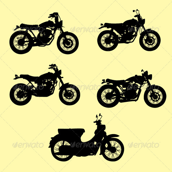 Motorcycle Silhouette Vector