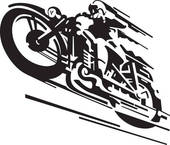 Motorcycle Vector Graphics Clip Art