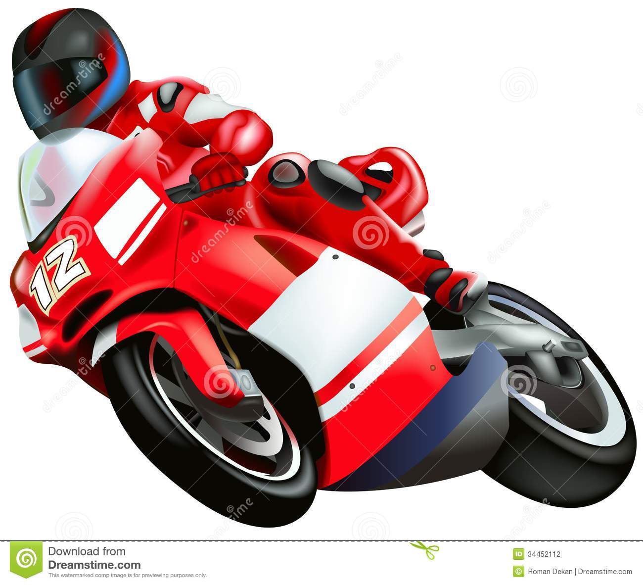 Motorcycle Vector Graphics Clip Art