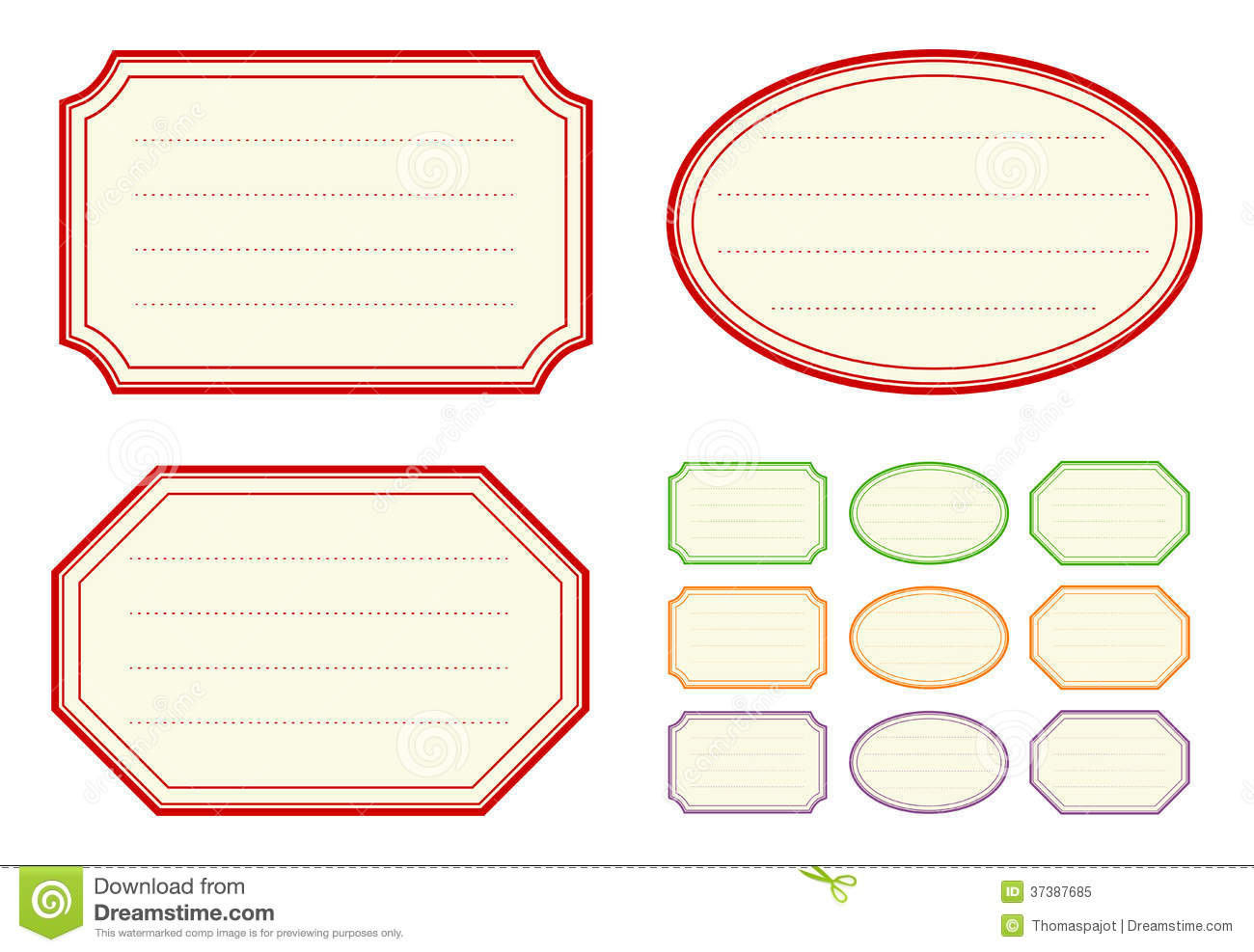 Old-Fashioned Label Template