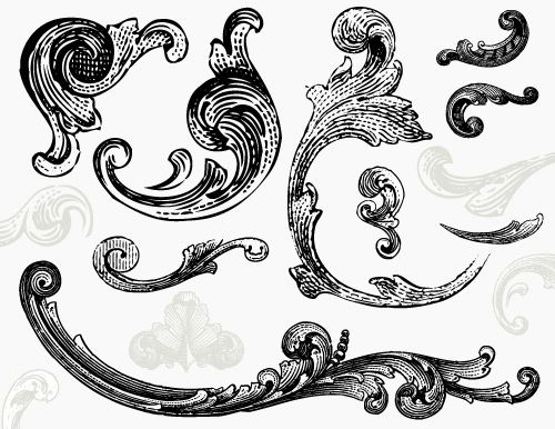 Ornament Engraved Vector