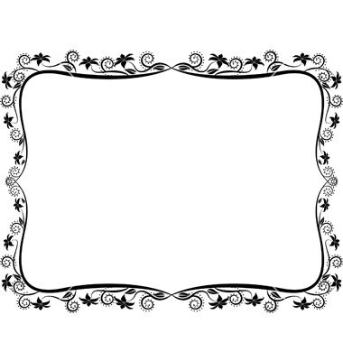 Ornate Border Vector Free