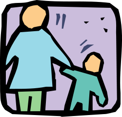 Parent and Child Clip Art