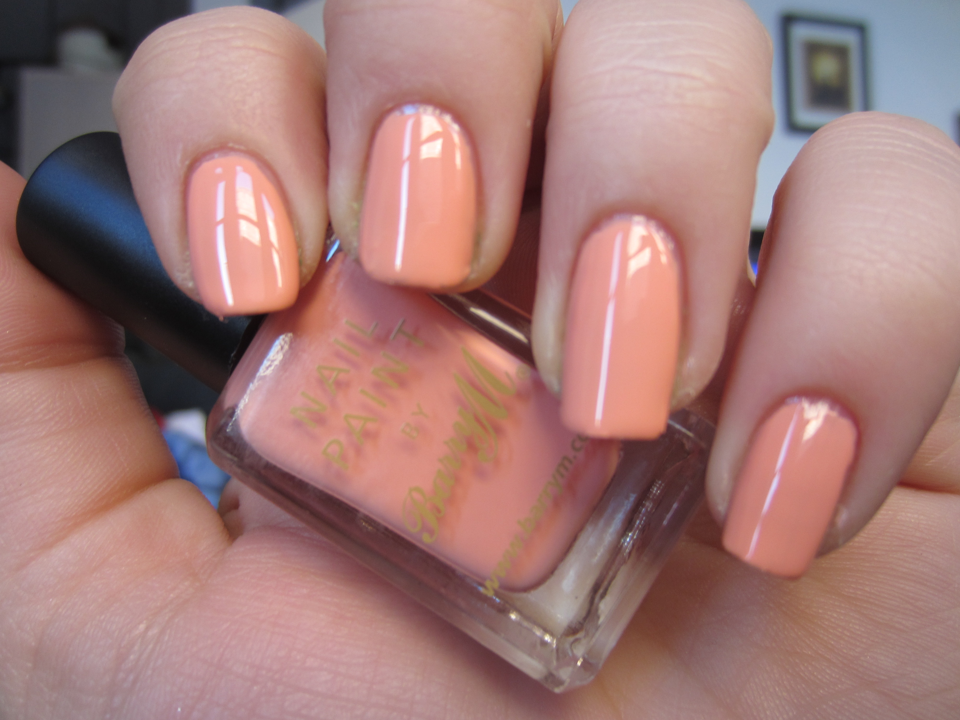 6. Peach and Floral Nail Art - wide 4