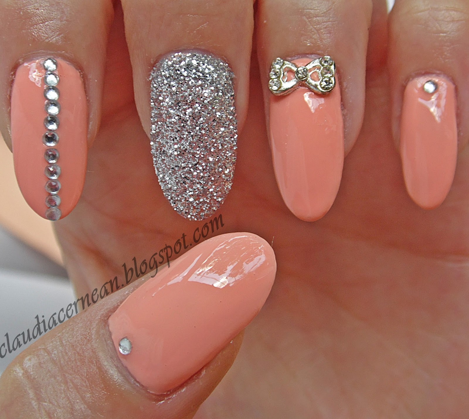 Peach Nails