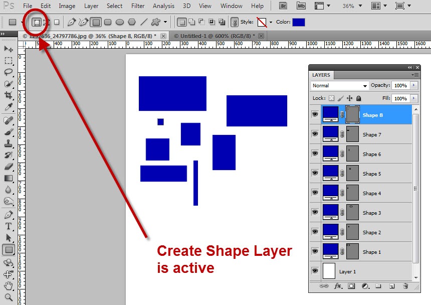 Photoshop Draw Shapes