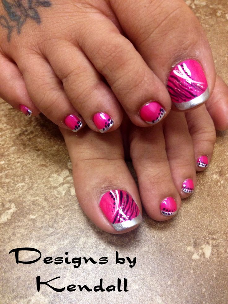 Pink Toe Nail Designs Pinterest