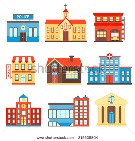 Police Station Building Clip Art