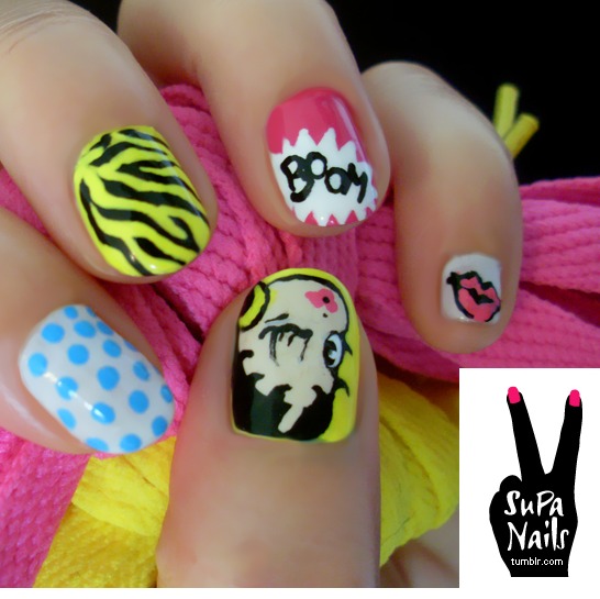 Pop Art Nail Designs