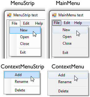 Professional Windows Forms Menus