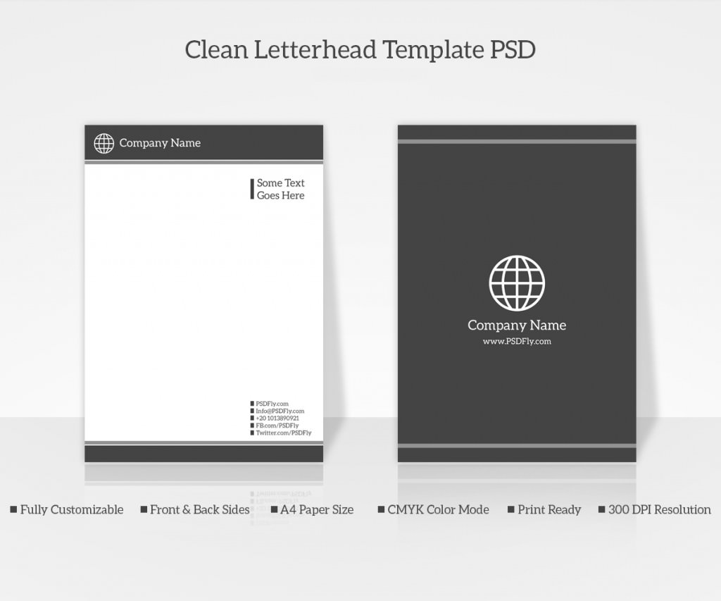 PSD Letterhead Template