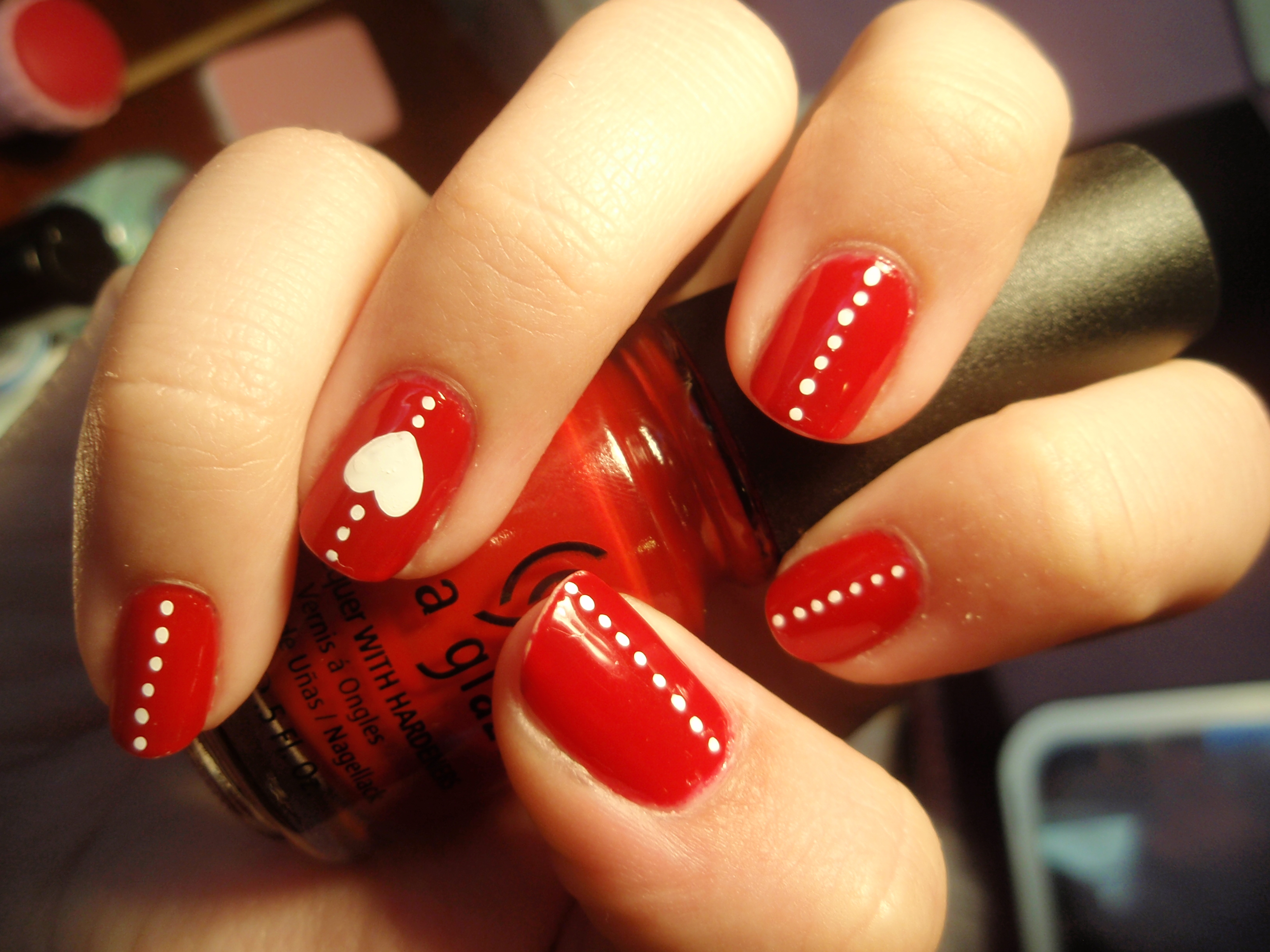 13 Cute Red Nail Designs Images