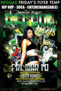 Reggae Party Flyer Template Free