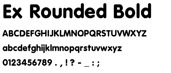 Rounded Bold Fonts