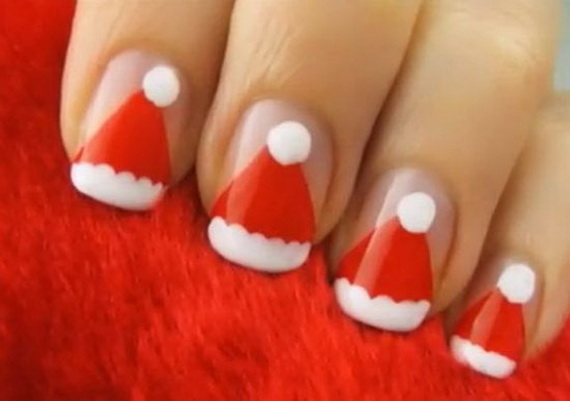 Santa Cute Christmas Nail Designs