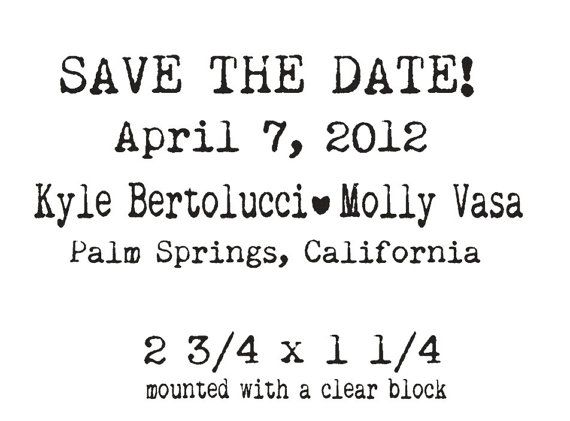 Save the Date Stamp Font
