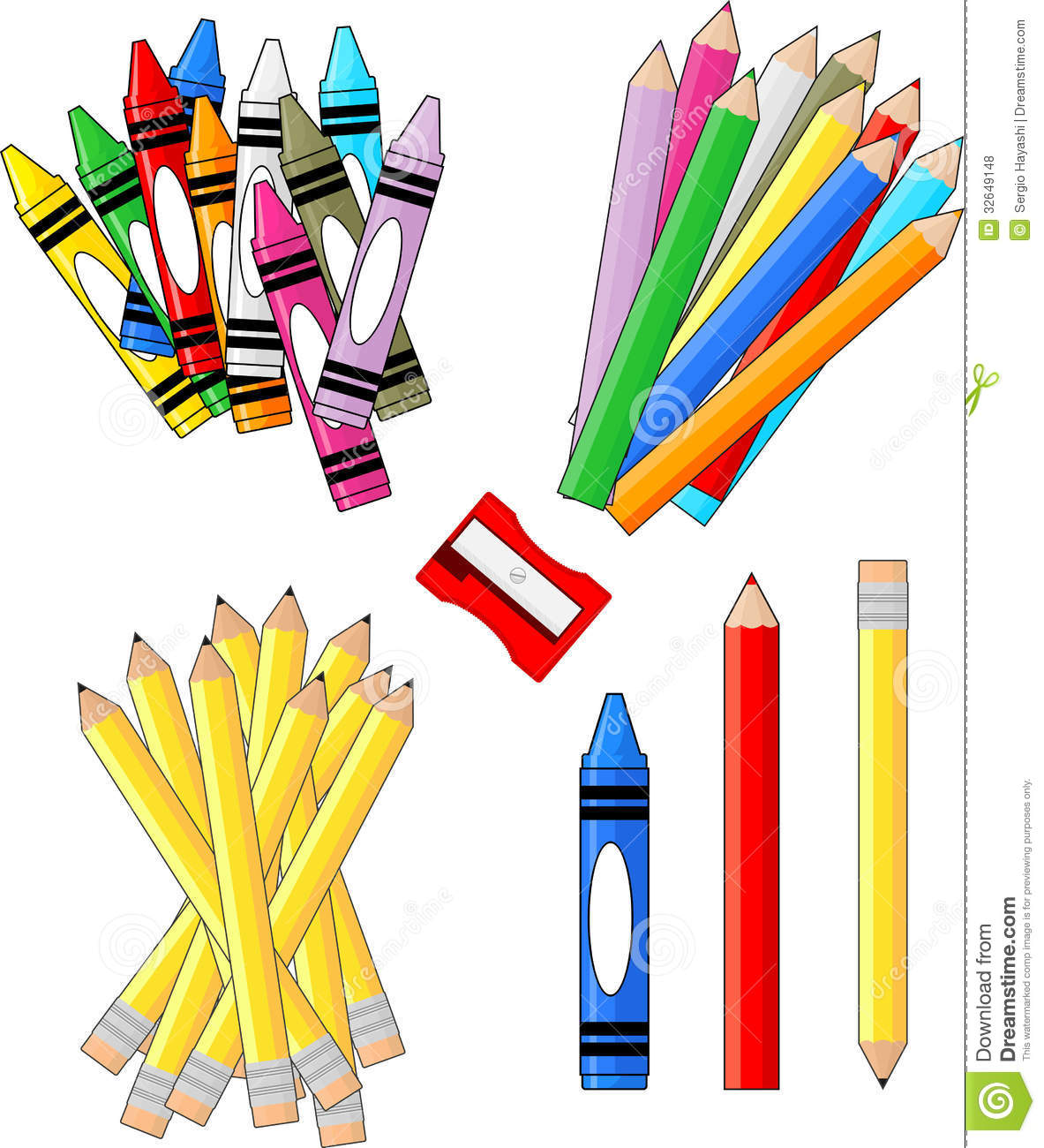 School Supplies Clip Art Free