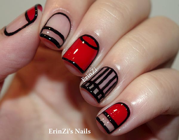 Short Nail Art Designs Pictures Black Background