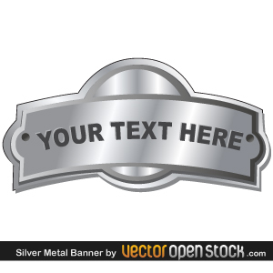 Silver Metal Banner