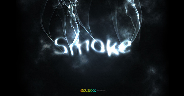 Smoke Text Effect Photoshop